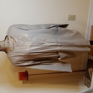 TravelSmith gold linen blend jacket or top size Large